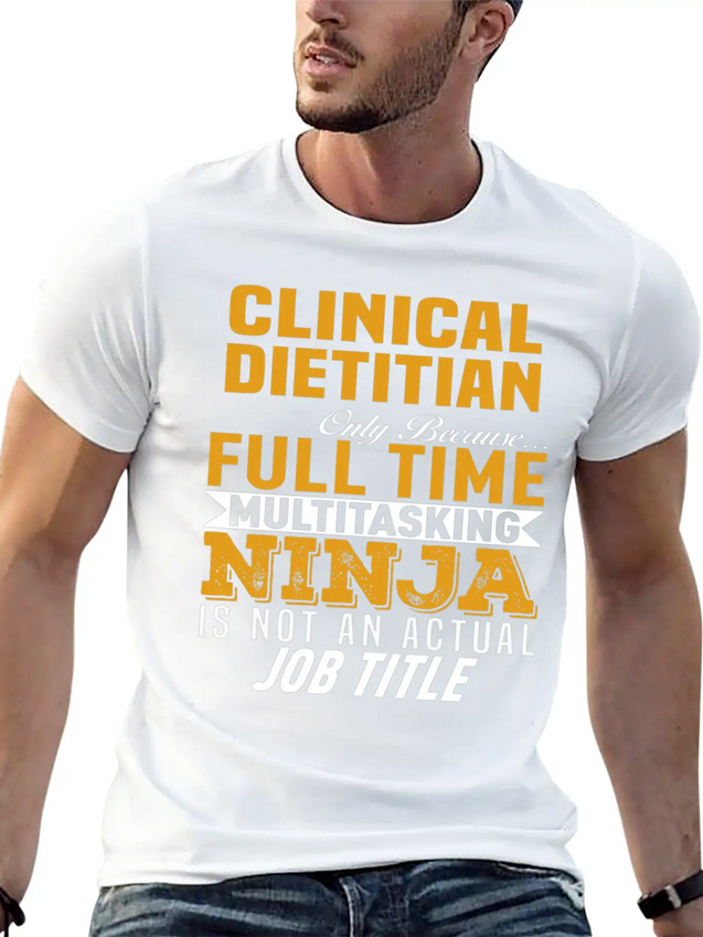 Clinical Dietitian Lightweight Cotton T-Shirt – Daily Comfort Graphic Shirt