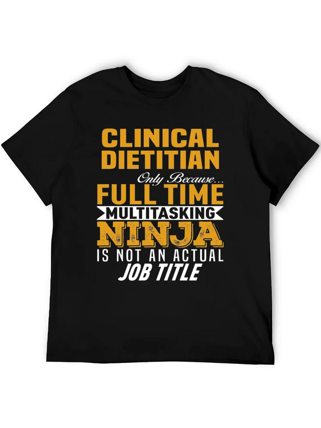 Clinical Dietitian Lightweight Cotton T-Shirt – Daily Comfort Graphic Shirt