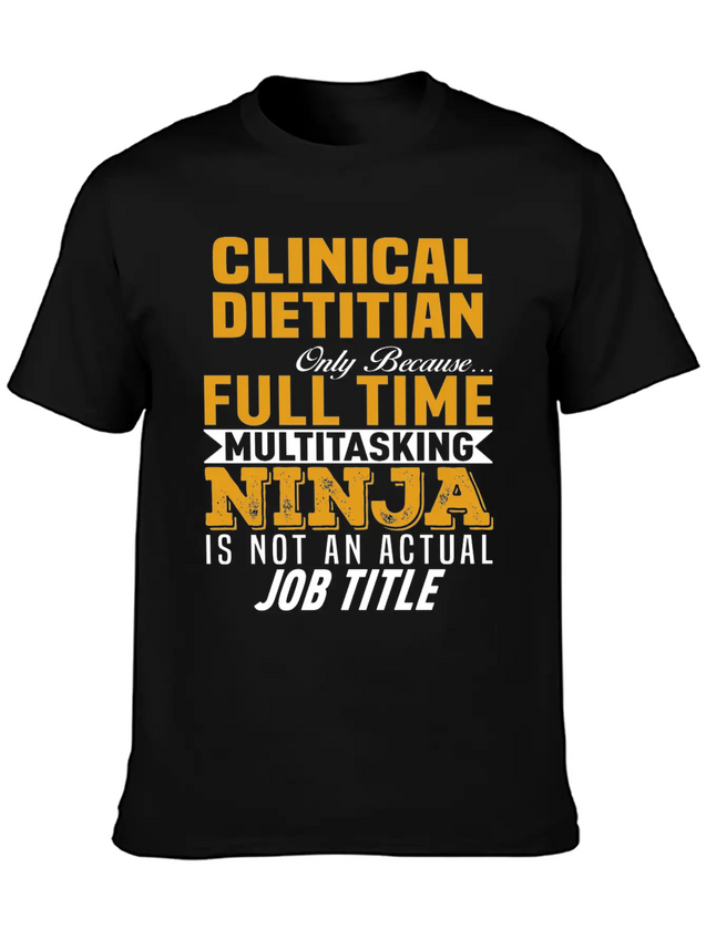 Clinical Dietitian Lightweight Cotton T-Shirt – Daily Comfort Graphic Shirt