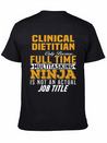 Clinical Dietitian Lightweight Cotton T-Shirt – Daily Comfort Graphic Shirt