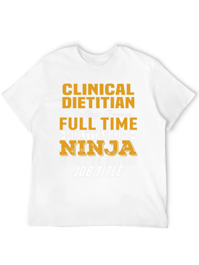 Clinical Dietitian Lightweight Cotton T-Shirt – Daily Comfort Graphic Shirt