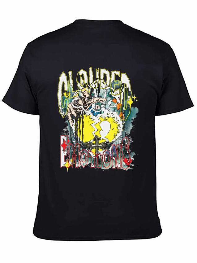Clouded Emotion Lightweight Cotton T-Shirt – Daily Comfort Graphic Shirt