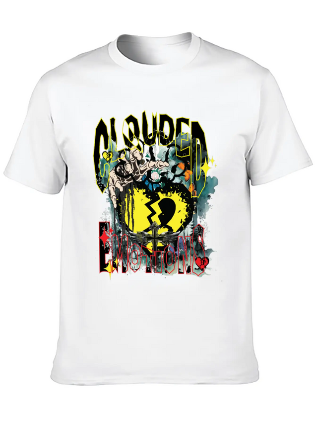 Clouded Emotion Lightweight Cotton T-Shirt – Daily Comfort Graphic Shirt