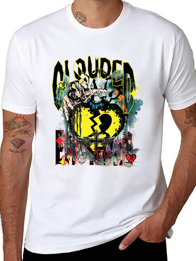 Clouded Emotion Lightweight Cotton T-Shirt – Daily Comfort Graphic Shirt