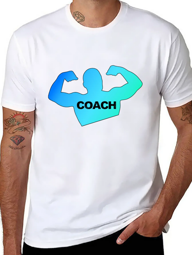 Coach Coach Coach Trainer Trainer Trainer Lightweight Cotton T-Shirt – Daily Comfort Graphic Shirt