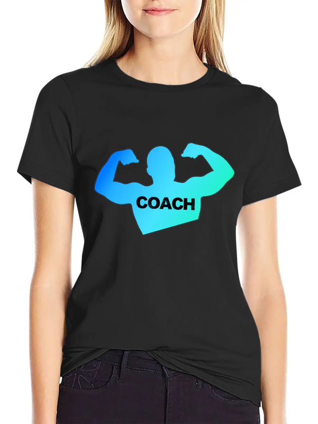 Coach Coach Coach Trainer Trainer Trainer Lightweight Cotton T-Shirt – Daily Comfort Graphic Shirt