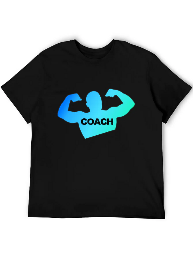 Coach Coach Coach Trainer Trainer Trainer Lightweight Cotton T-Shirt – Daily Comfort Graphic Shirt