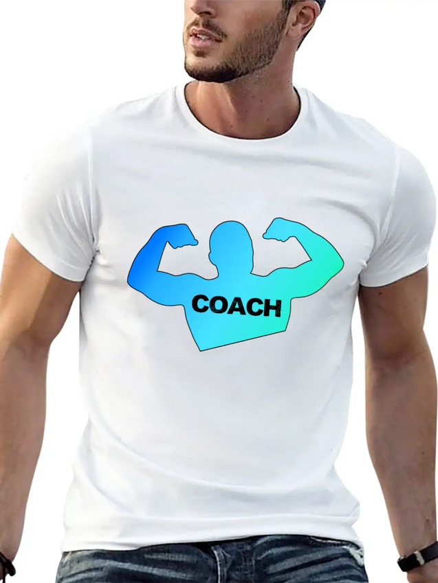 Coach Coach Coach Trainer Trainer Trainer Lightweight Cotton T-Shirt – Daily Comfort Graphic Shirt