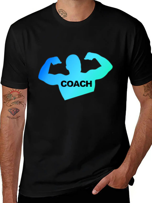 Coach Coach Coach Trainer Trainer Trainer Lightweight Cotton T-Shirt – Daily Comfort Graphic Shirt