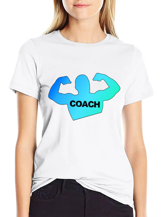 Coach Coach Coach Trainer Trainer Trainer Lightweight Cotton T-Shirt – Daily Comfort Graphic Shirt