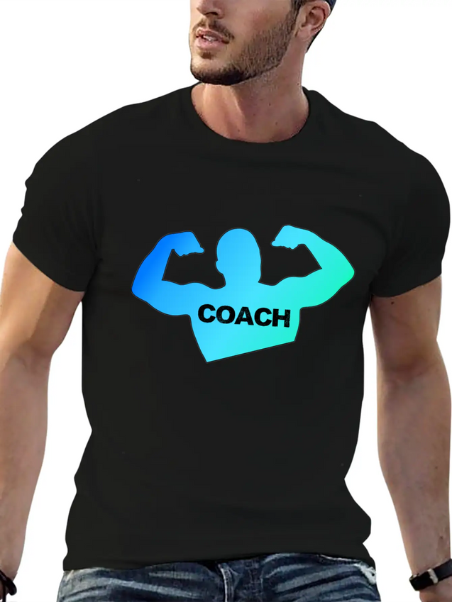 Coach Coach Coach Trainer Trainer Trainer Lightweight Cotton T-Shirt – Daily Comfort Graphic Shirt