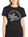 Coffee Is My Valentine - Valentines Day Lightweight Cotton T-Shirt – Daily Comfort Graphic Shirt
