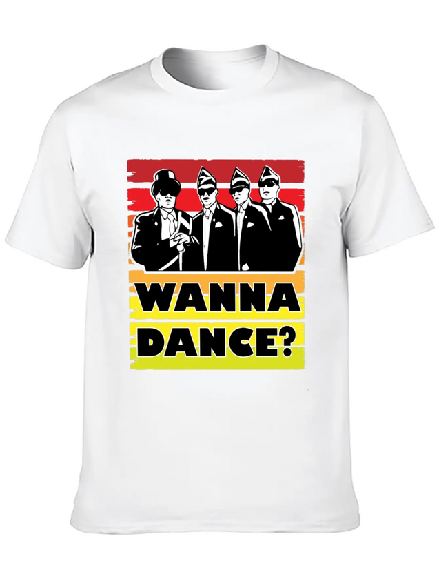 Coffin Dance Meme Wanna Dance - Dance With Us Lightweight Cotton T-Shirt – Daily Comfort Graphic Shirt