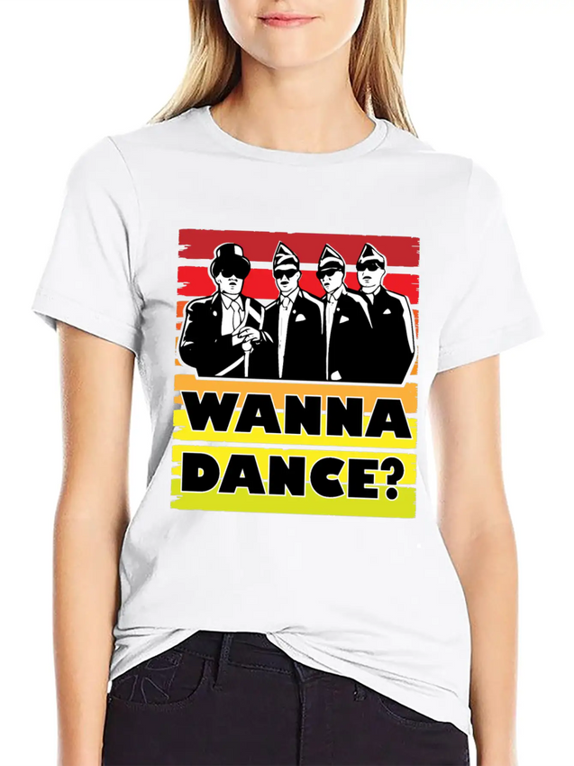 Coffin Dance Meme Wanna Dance - Dance With Us Lightweight Cotton T-Shirt – Daily Comfort Graphic Shirt