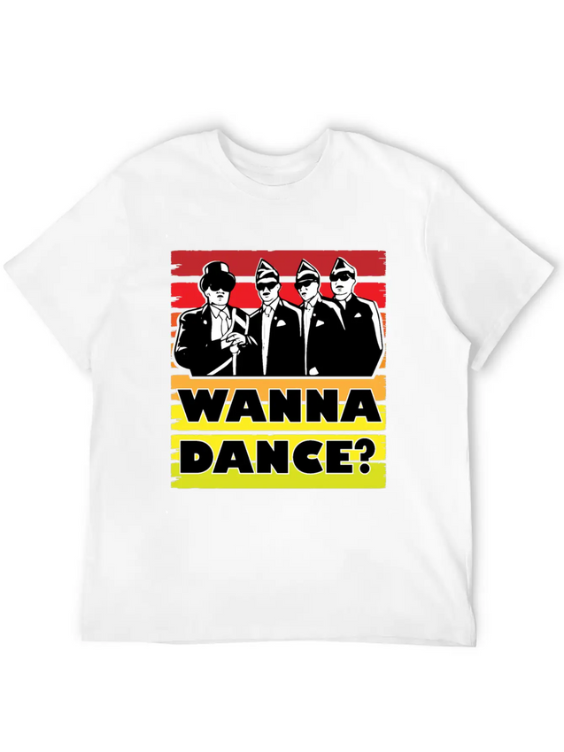 Coffin Dance Meme Wanna Dance - Dance With Us Lightweight Cotton T-Shirt – Daily Comfort Graphic Shirt