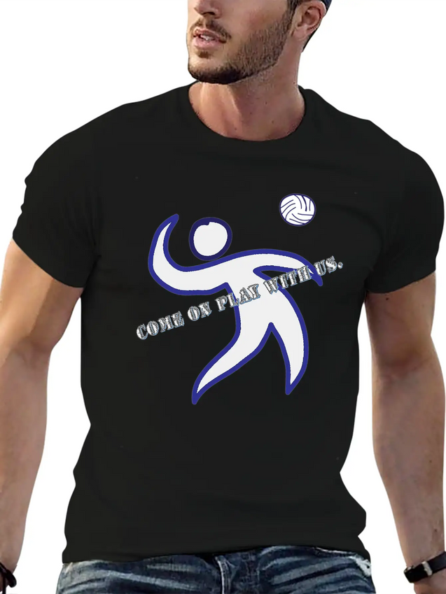 Come On Play With Us Lightweight Cotton T-Shirt – Daily Comfort Graphic Shirt