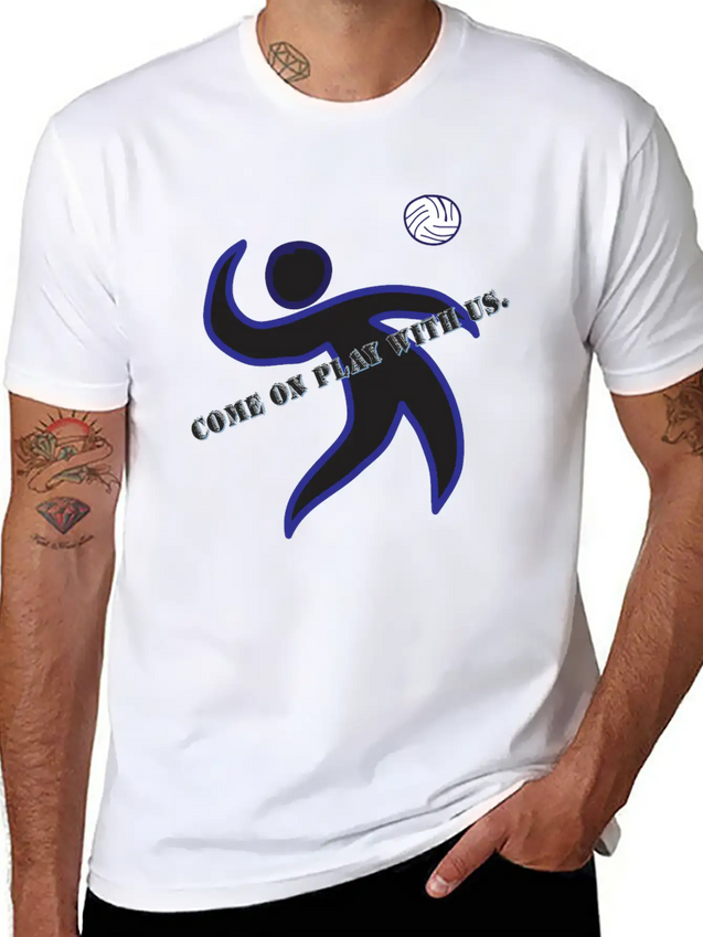 Come On Play With Us Lightweight Cotton T-Shirt – Daily Comfort Graphic Shirt