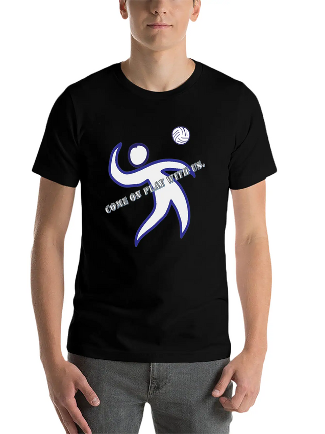 Come On Play With Us Lightweight Cotton T-Shirt – Daily Comfort Graphic Shirt