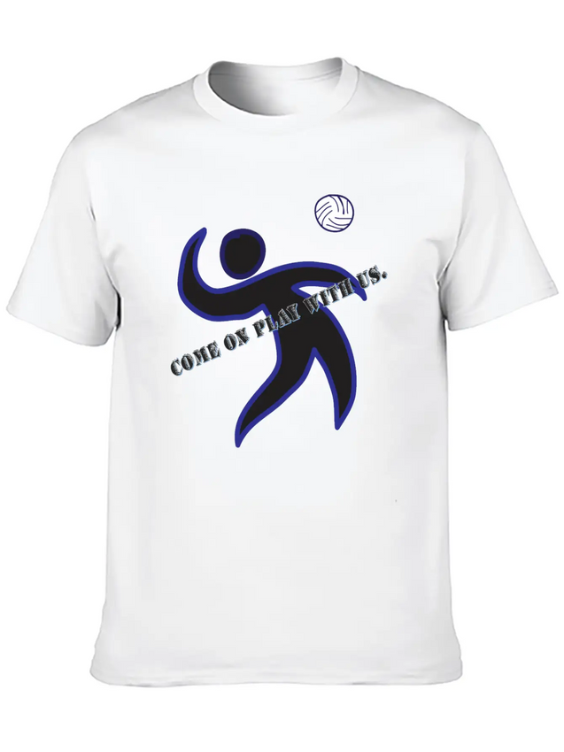 Come On Play With Us Lightweight Cotton T-Shirt – Daily Comfort Graphic Shirt