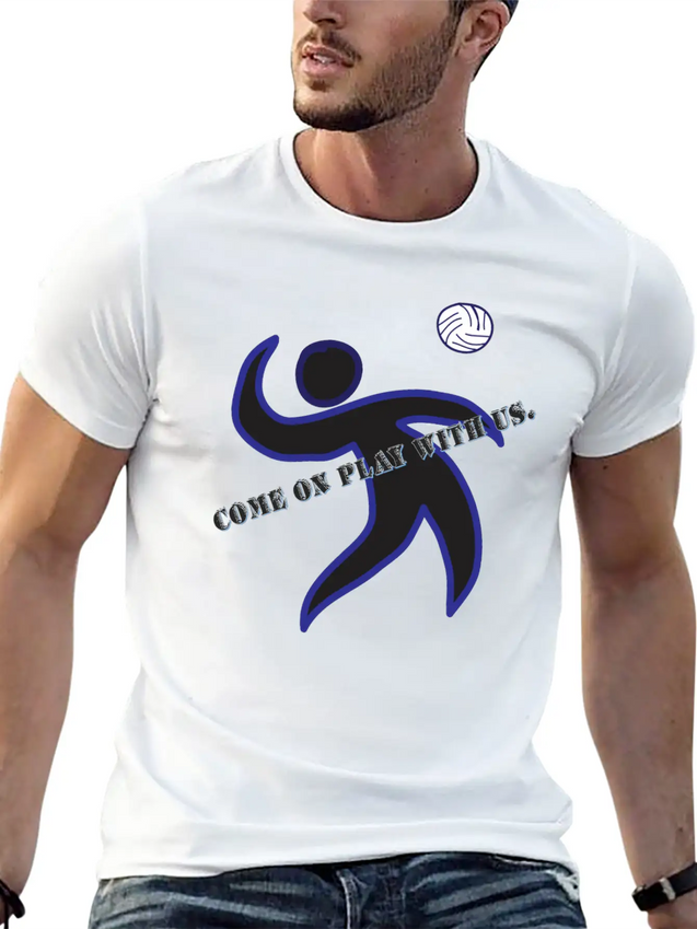 Come On Play With Us Lightweight Cotton T-Shirt – Daily Comfort Graphic Shirt