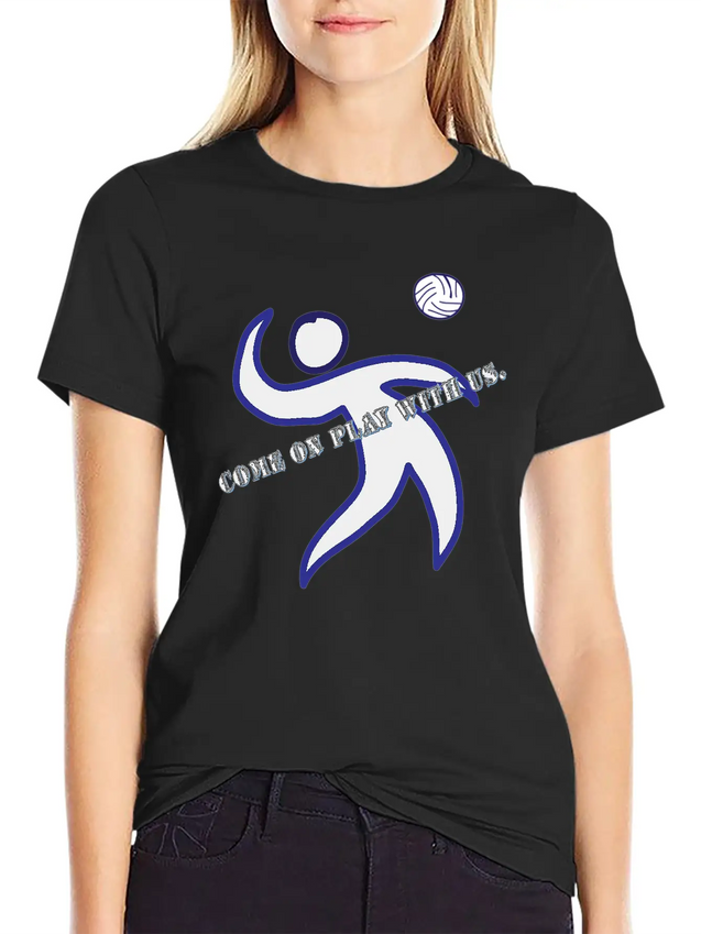 Come On Play With Us Lightweight Cotton T-Shirt – Daily Comfort Graphic Shirt