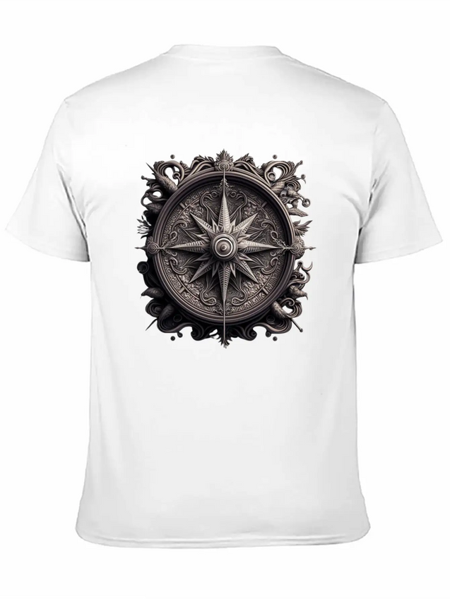 Compass Lightweight Cotton T-Shirt – Daily Comfort Graphic Shirt