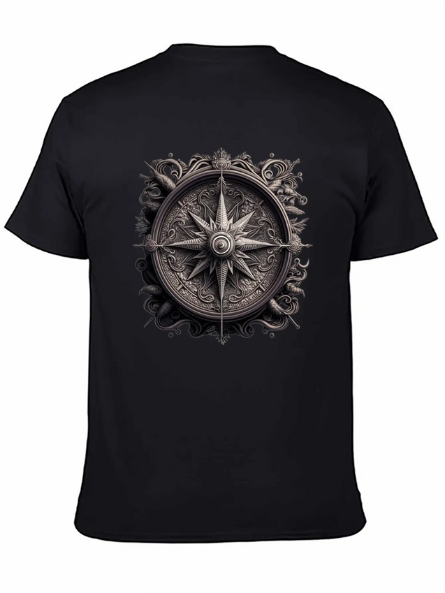 Compass Lightweight Cotton T-Shirt – Daily Comfort Graphic Shirt