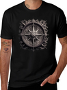 Compass Lightweight Cotton T-Shirt – Daily Comfort Graphic Shirt