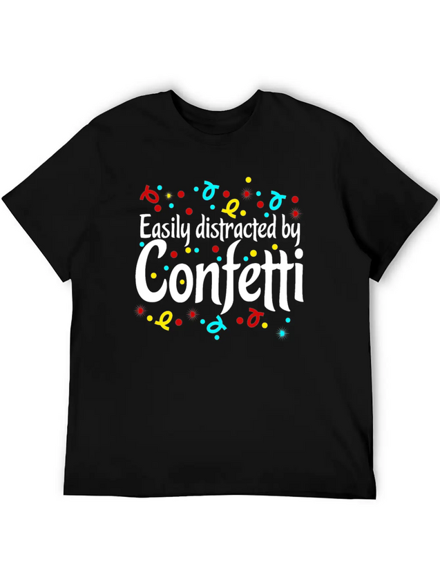 Confetti Carnival Carnival Lightweight Cotton T-Shirt – Daily Comfort Graphic Shirt