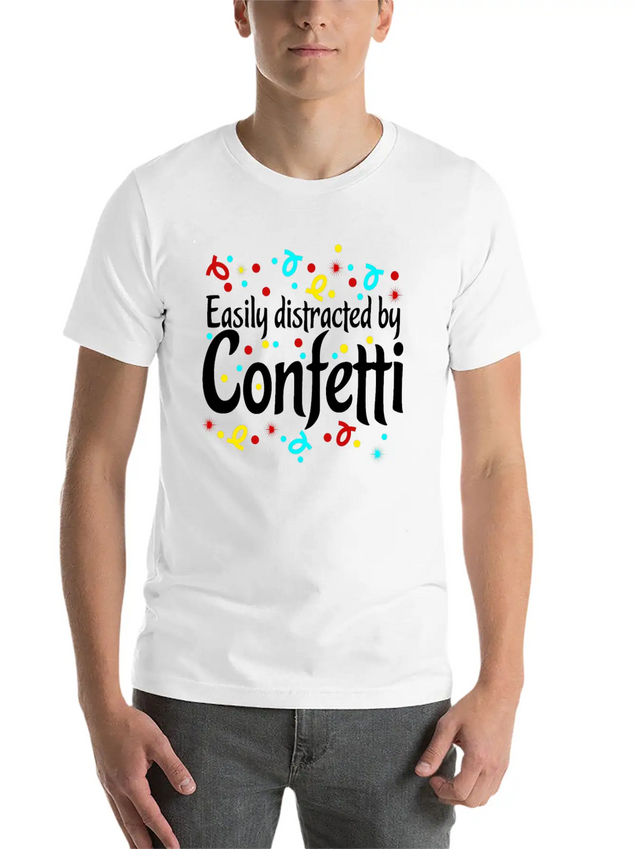Confetti Carnival Carnival Lightweight Cotton T-Shirt – Daily Comfort Graphic Shirt