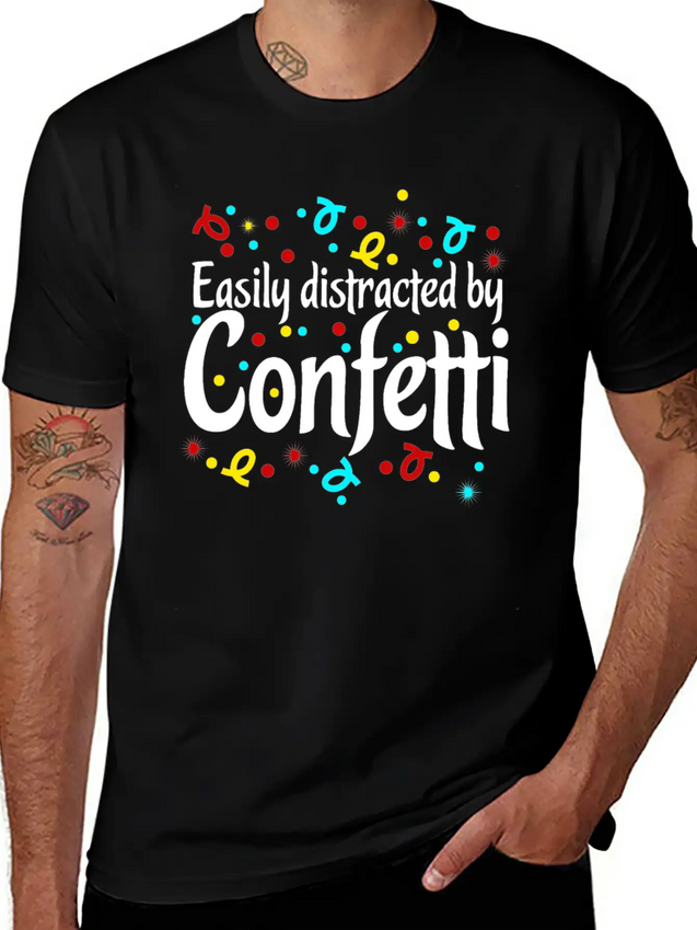 Confetti Carnival Carnival Lightweight Cotton T-Shirt – Daily Comfort Graphic Shirt