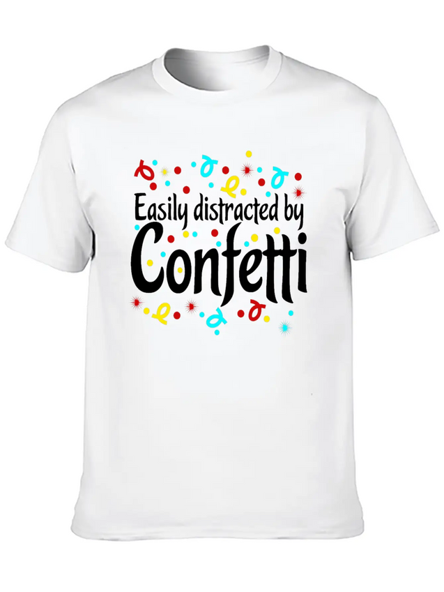 Confetti Carnival Carnival Lightweight Cotton T-Shirt – Daily Comfort Graphic Shirt