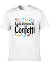 Confetti Carnival Carnival Lightweight Cotton T-Shirt – Daily Comfort Graphic Shirt