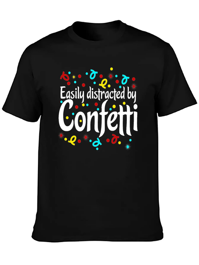 Confetti Carnival Carnival Lightweight Cotton T-Shirt – Daily Comfort Graphic Shirt