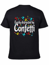 Confetti Carnival Carnival Lightweight Cotton T-Shirt – Daily Comfort Graphic Shirt