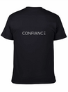 Confiance (Trust) Lightweight Cotton T-Shirt – Daily Comfort Graphic Shirt
