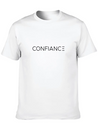 Confiance (Trust) Lightweight Cotton T-Shirt – Daily Comfort Graphic Shirt