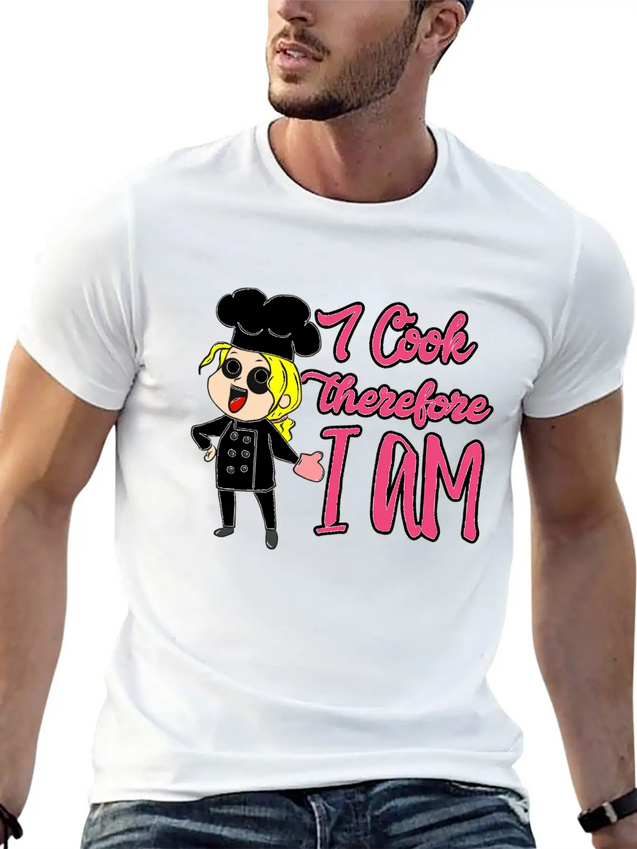 Cook Lightweight Cotton T-Shirt – Daily Comfort Graphic Shirt