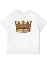 Cool Royal Gold Crown Jewels Image Lightweight Cotton T-Shirt – Daily Comfort Graphic Shirt