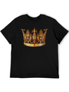 Cool Royal Gold Crown Jewels Image Lightweight Cotton T-Shirt – Daily Comfort Graphic Shirt
