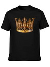 Cool Royal Gold Crown Jewels Image Lightweight Cotton T-Shirt – Daily Comfort Graphic Shirt