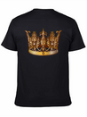 Cool Royal Gold Crown Jewels Image Lightweight Cotton T-Shirt – Daily Comfort Graphic Shirt
