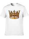 Cool Royal Gold Crown Jewels Image Lightweight Cotton T-Shirt – Daily Comfort Graphic Shirt