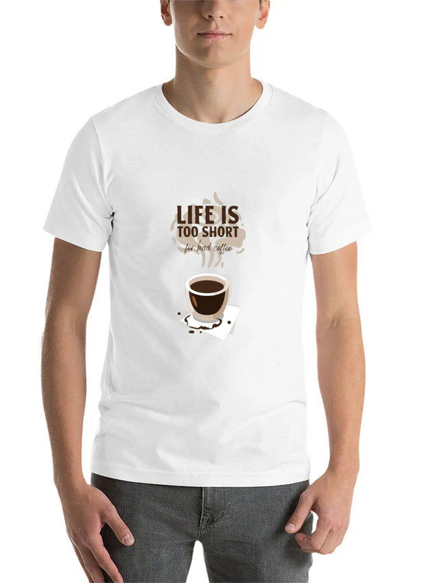 Cool Tshirt Design Template Coffee Enthusiasts Lightweight Cotton T-Shirt – Daily Comfort Graphic Shirt