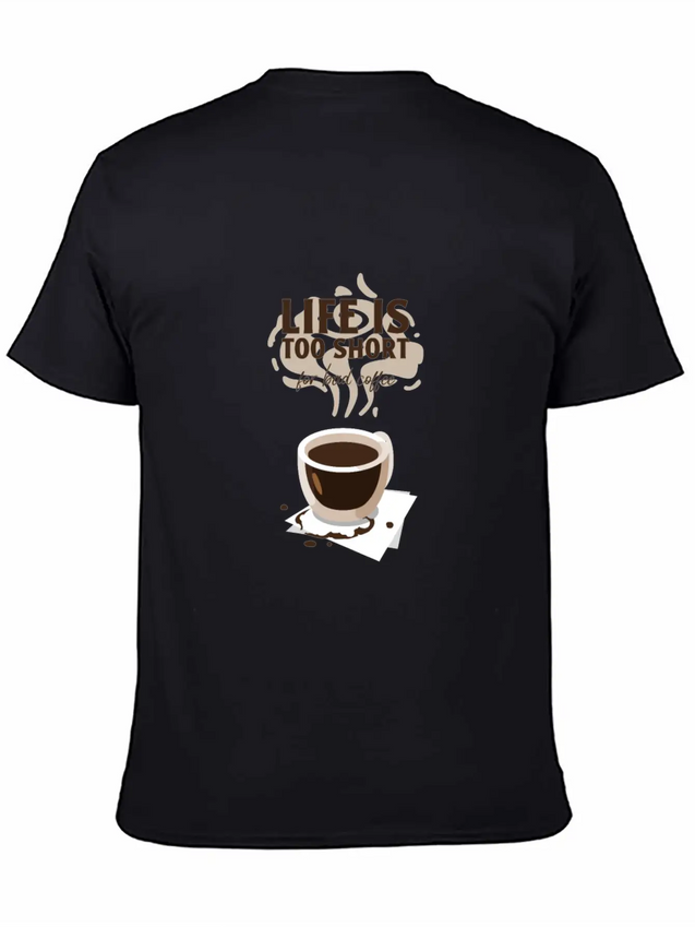 Cool Tshirt Design Template Coffee Enthusiasts Lightweight Cotton T-Shirt – Daily Comfort Graphic Shirt