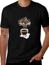 Cool Tshirt Design Template Coffee Enthusiasts Lightweight Cotton T-Shirt – Daily Comfort Graphic Shirt