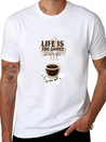 Cool Tshirt Design Template Coffee Enthusiasts Lightweight Cotton T-Shirt – Daily Comfort Graphic Shirt