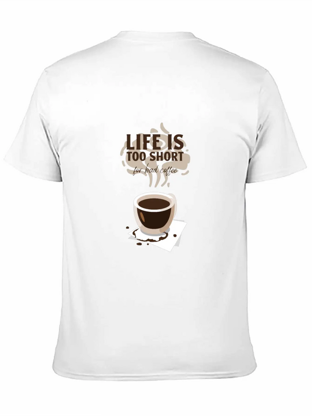 Cool Tshirt Design Template Coffee Enthusiasts Lightweight Cotton T-Shirt – Daily Comfort Graphic Shirt
