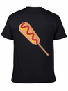 Corn Dog Cartoon Lightweight Cotton T-Shirt – Daily Comfort Graphic Shirt
