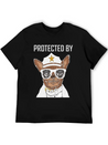 COVID 19 Protected By Chihuahua Security Lightweight Cotton T-Shirt – Daily Comfort Graphic Shirt